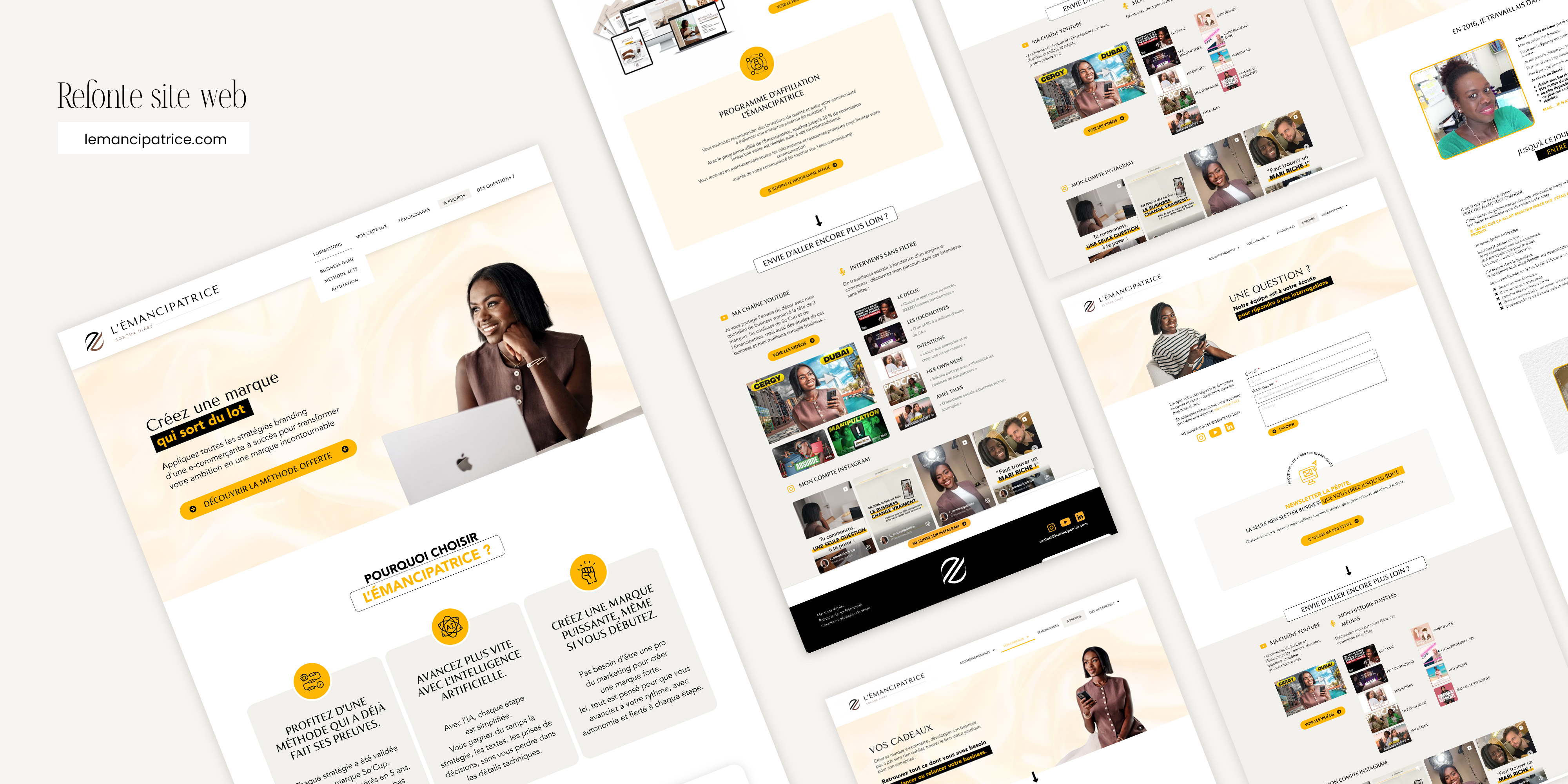 L'Émancipatrice - Branding par feel N'Com